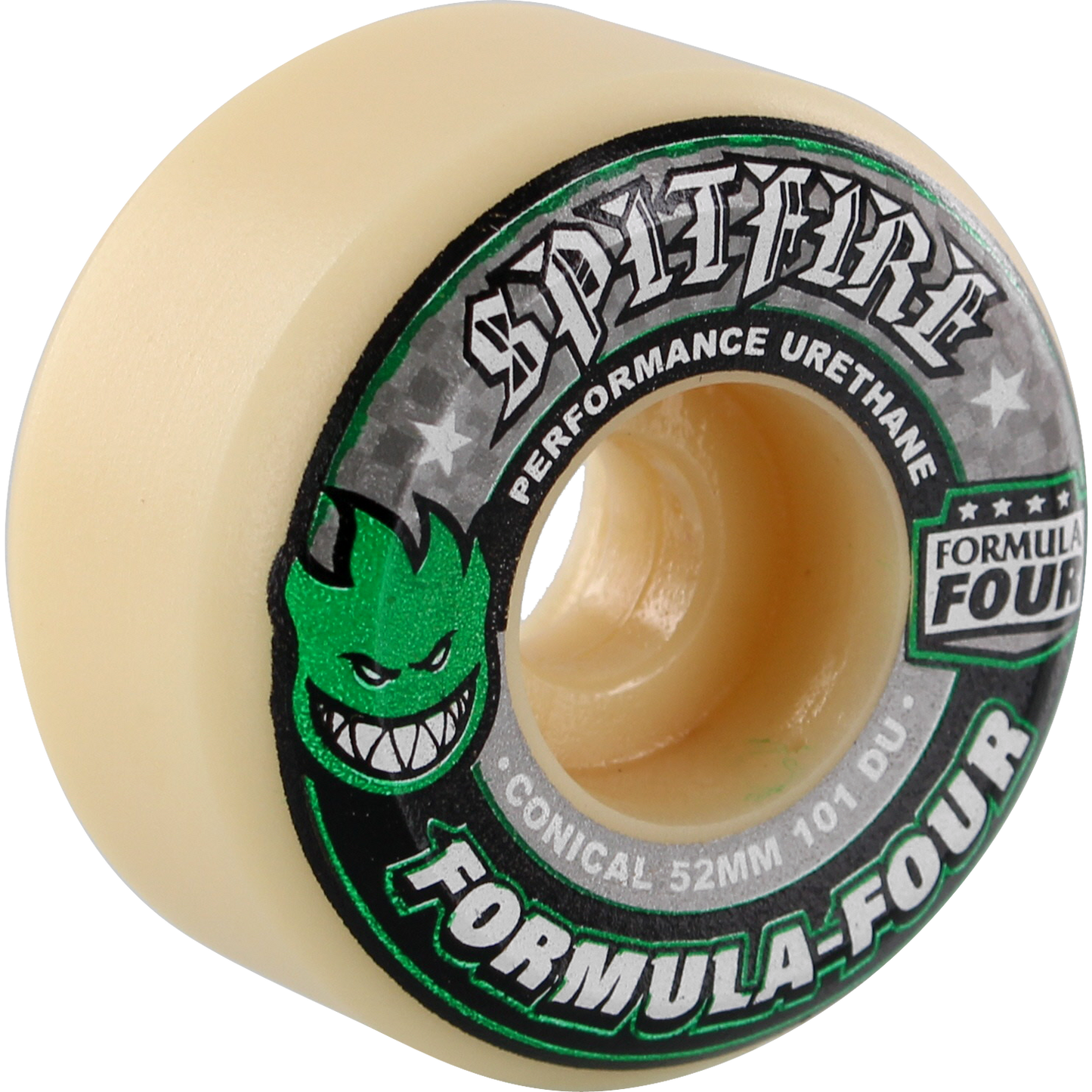 SPITFIRE F4 101a CONICAL 52mm WHT W/GRN & BLK