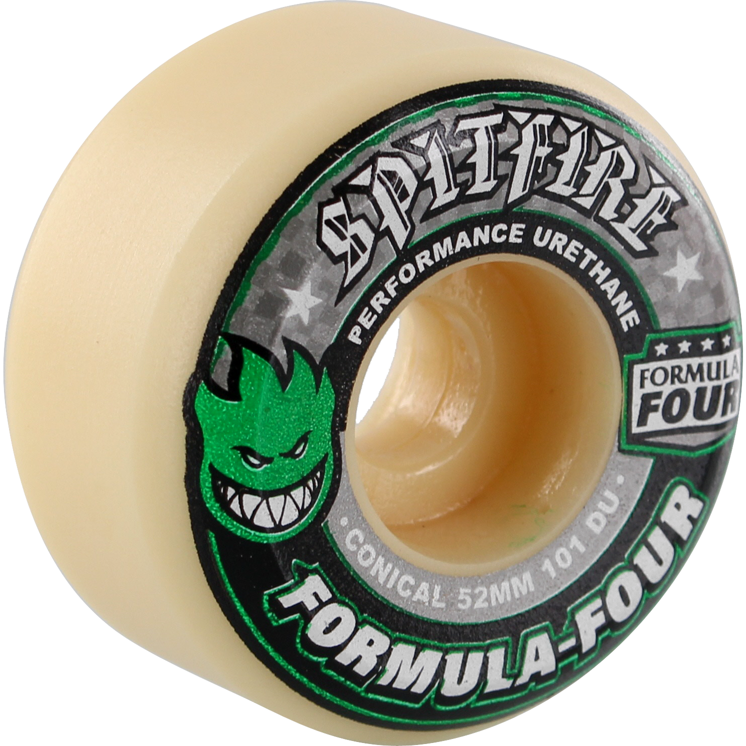 SPITFIRE F4 101a CONICAL 52mm WHT W/GRN & BLK