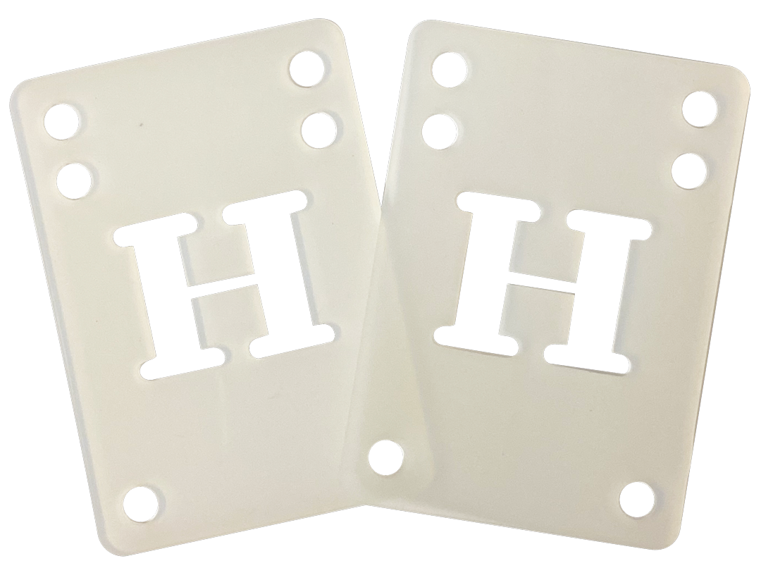 BLANK H-BLOCK RISER SET 2mm CLEAR 2pcs