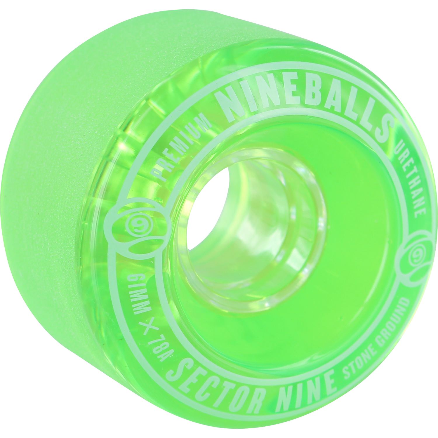 SEC9 9 BALL 61mm 78a CLEAR LIME/BLU/WHT