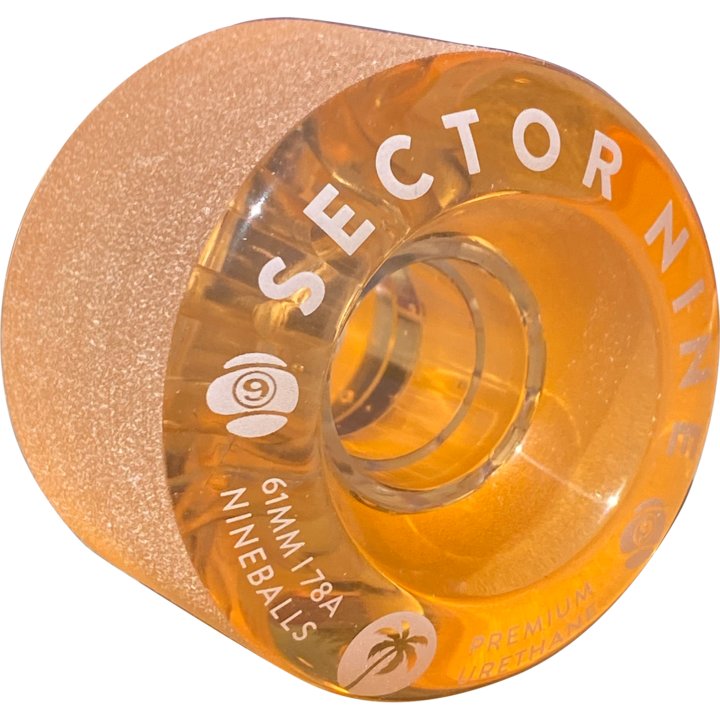 SEC9 9 BALL 61mm 78a CLEAR ORG/WHT