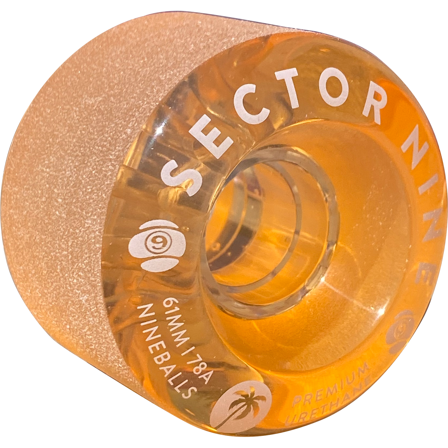 SEC9 9 BALL 61mm 78a CLEAR ORG/WHT