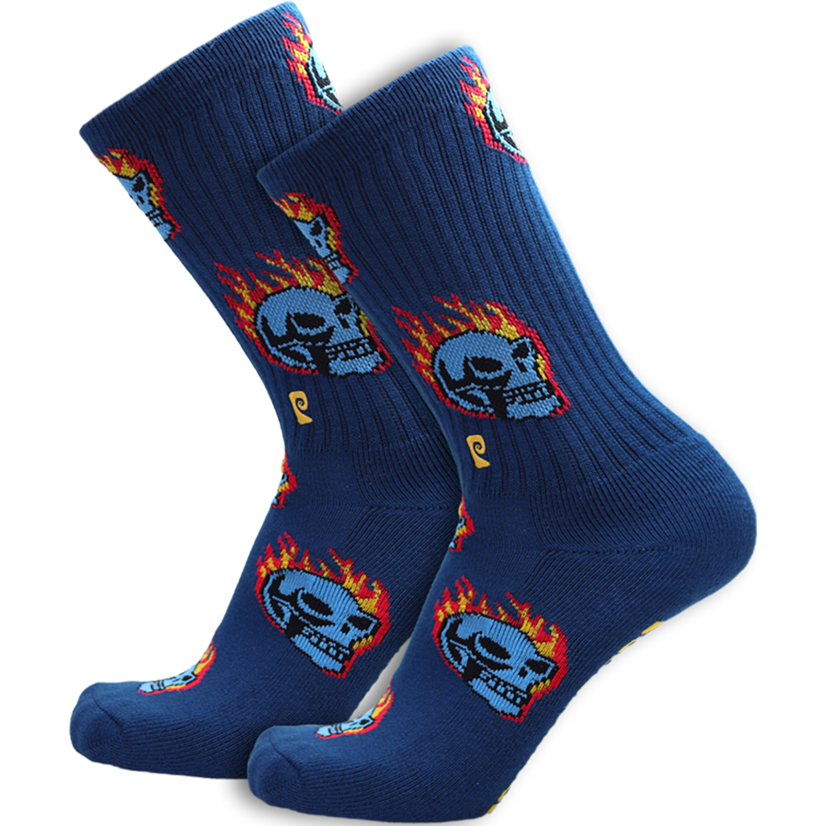 PSOCKADELIC BURNING SKULL CREW SOCKS
