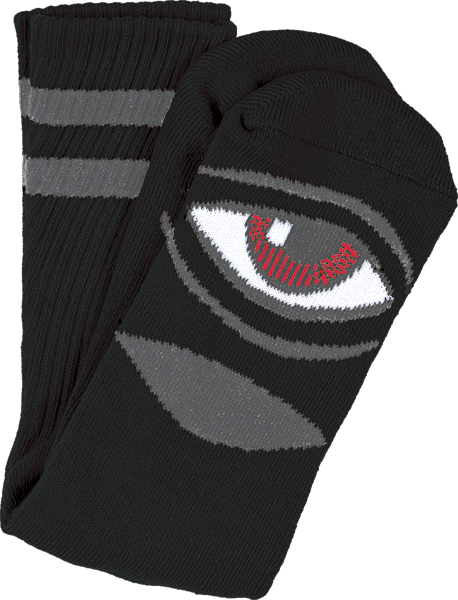 TOY MACHINE SECT EYE CREW SOCKS-BLACK 1 pair