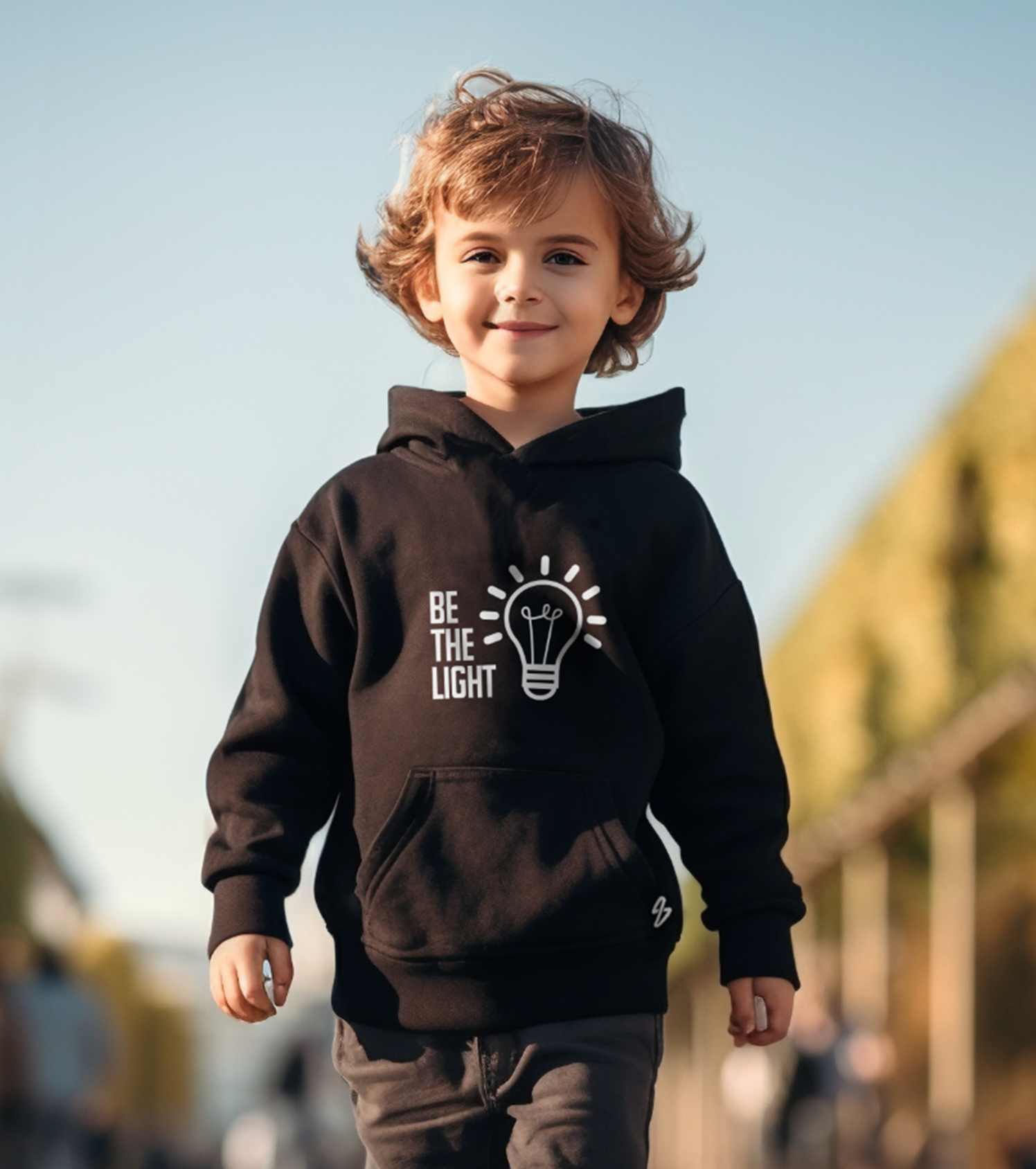 BE THE LIGHT // TODDLERS + KIDS PREMIUM HOODIE