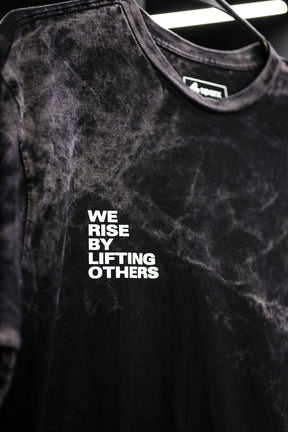 WE RISE BY LIFTING OTHERS // VINTAGE MARBLE WASH TEE