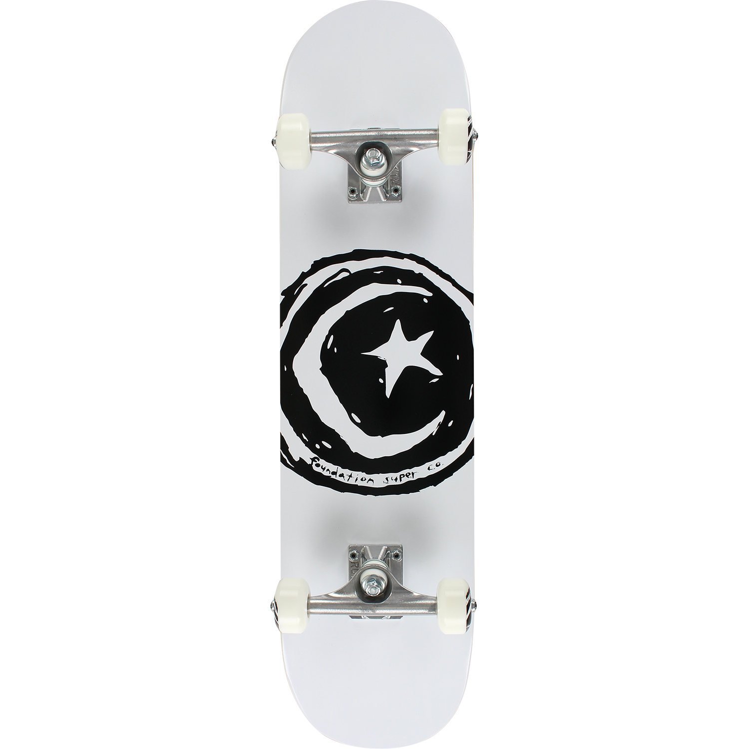 FOUND STAR & MOON COMPLETE-7.75 WHITE