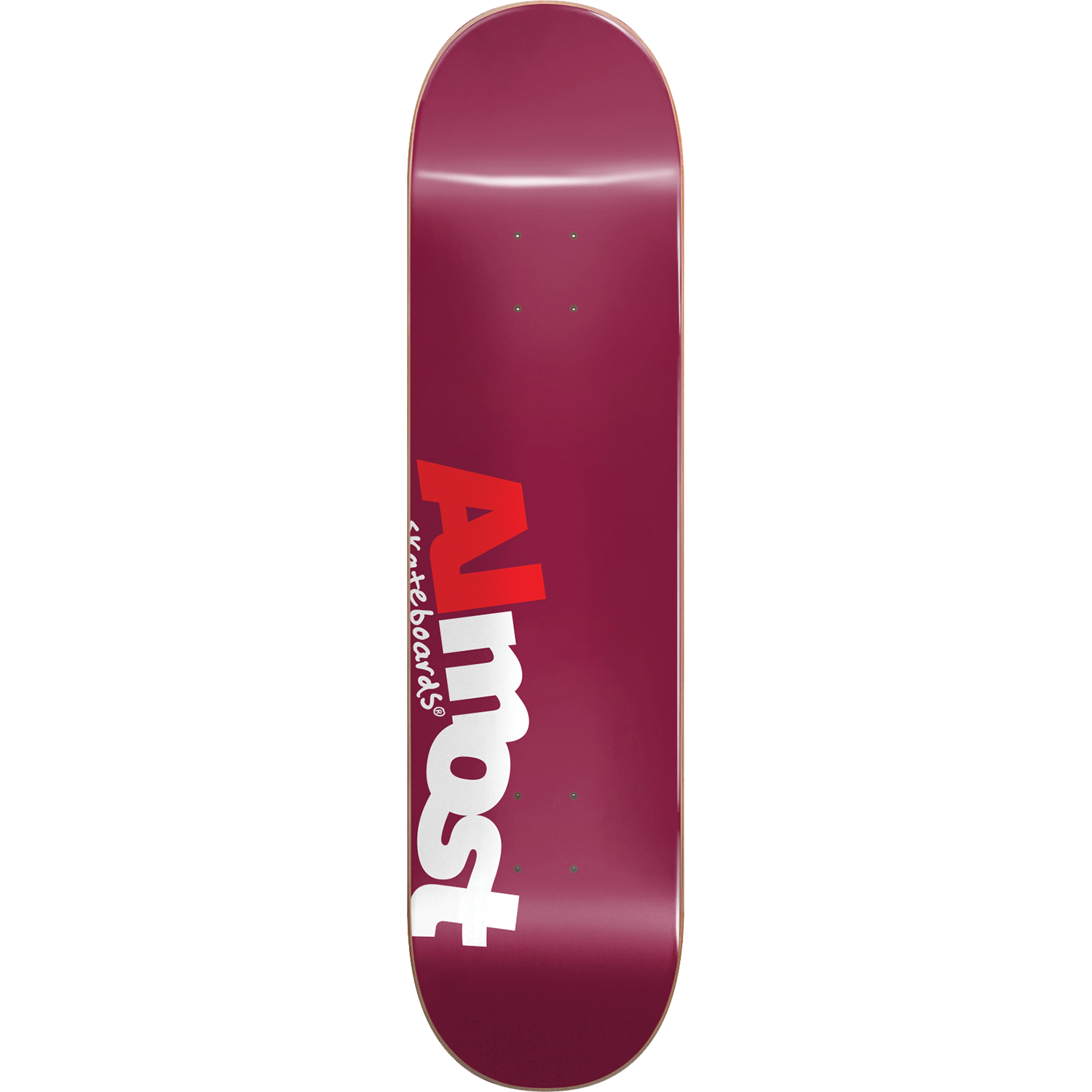 ALMOST // MOST DECK-8.0 BURGUNDY hyb