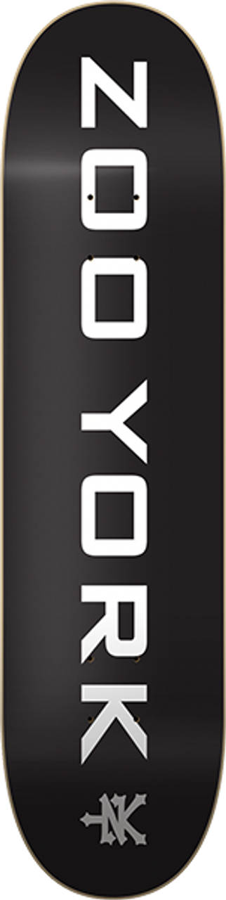 ZOO YORK // OG 95 LOGO BLOCK DECK-7.75 BLK/WHT/GREY