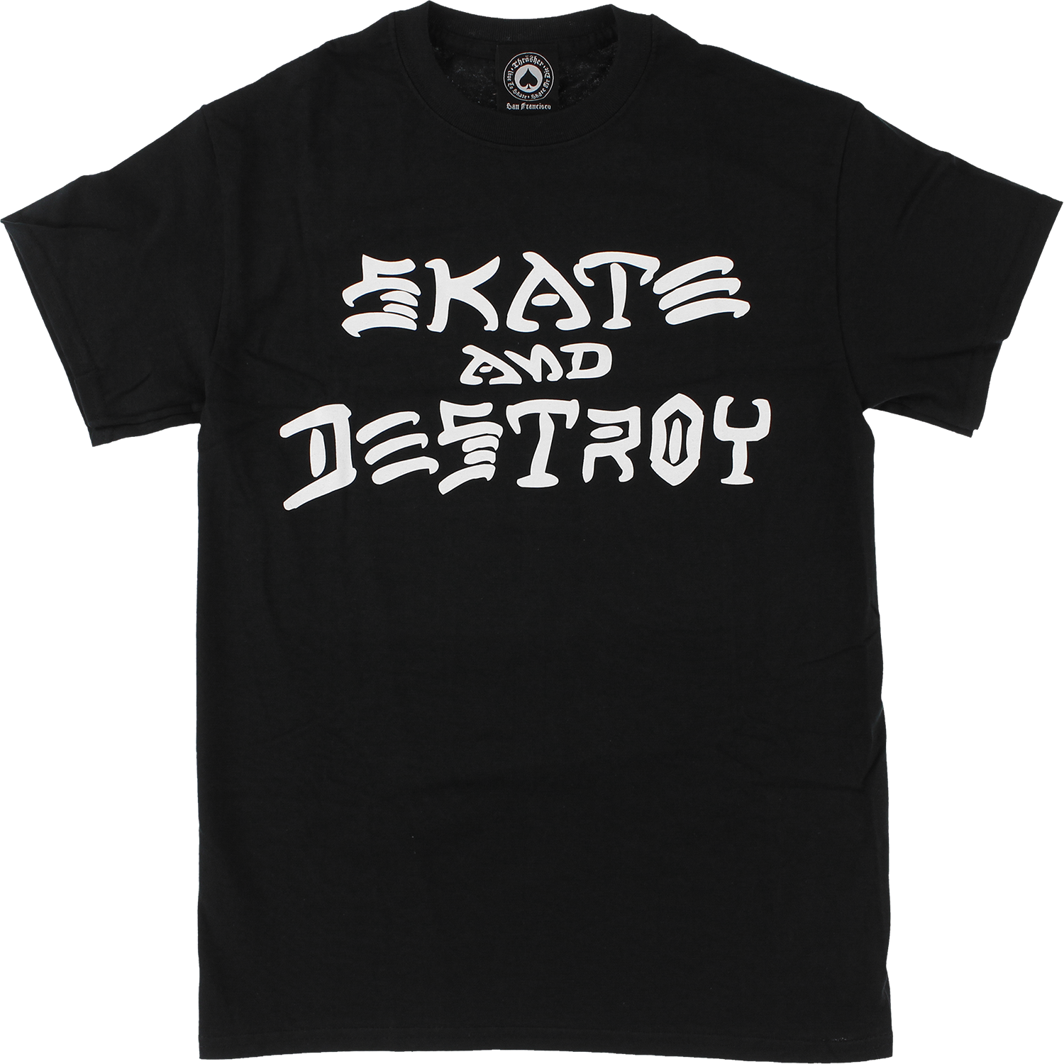 THRASHER SKATE & DESTROY SS L-BLACK
