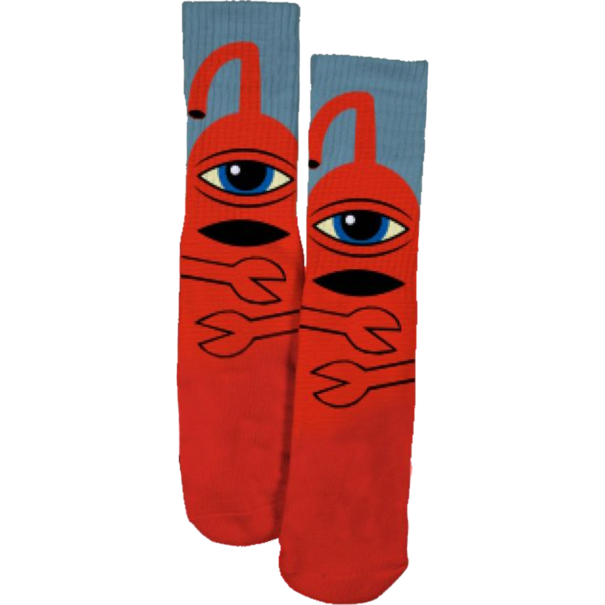 TM SECT HUG CREW SOCKS RED 1pr