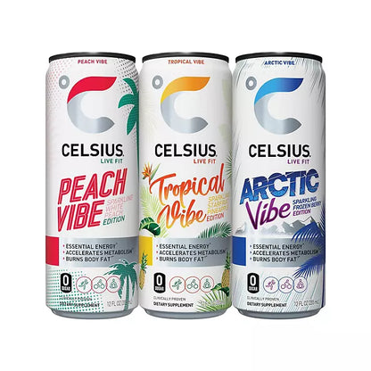 CELSIUS Essential Sparkling Vibe Energy Drink // 12 fl. oz
