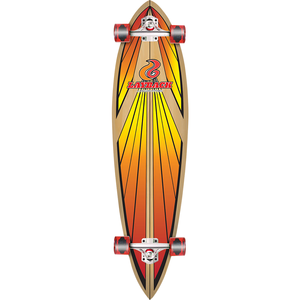 LAYBACK // SOUL RIDE PINTAIL COMPLETE-9.75x40 RED