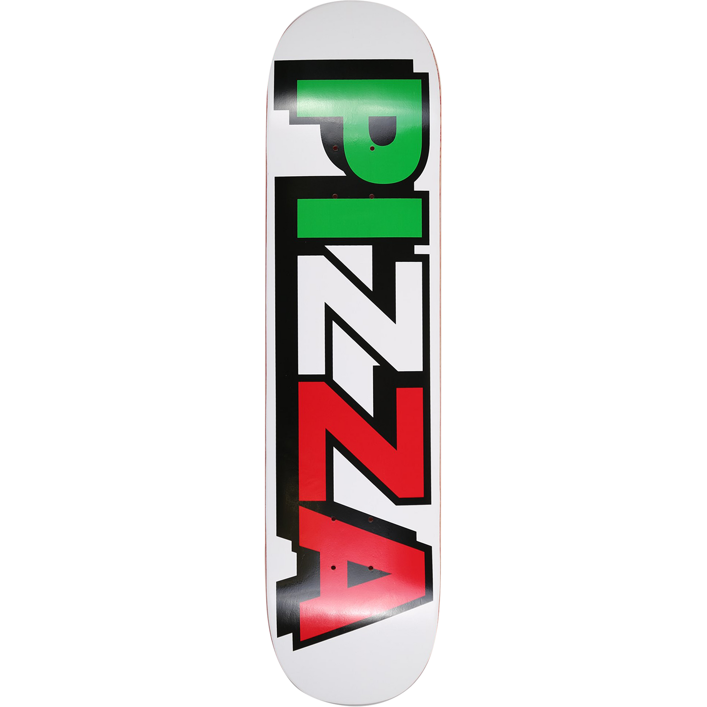 PIZZA TRI LOGO DECK-7.75 WHITE