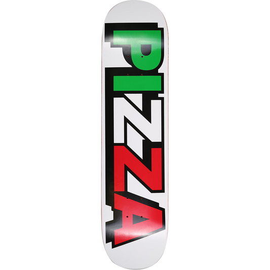 PIZZA TRI LOGO DECK-7.75 WHITE