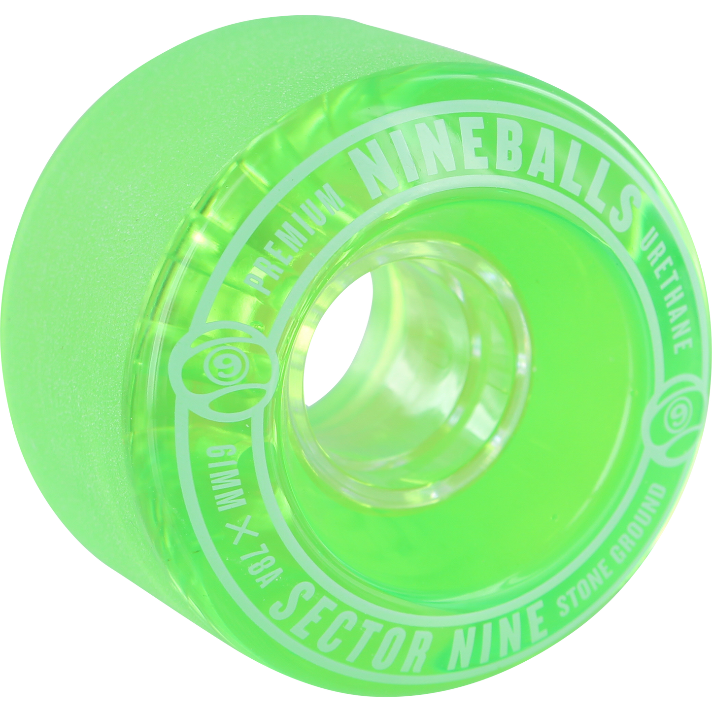 SEC9 9 BALL 61mm 78a CLEAR LIME/BLU/WHT