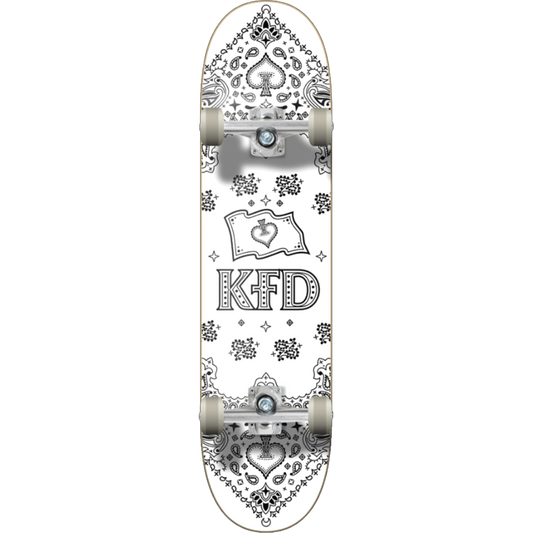 KFD BANDANA COMPLETE-8.0 WHITE