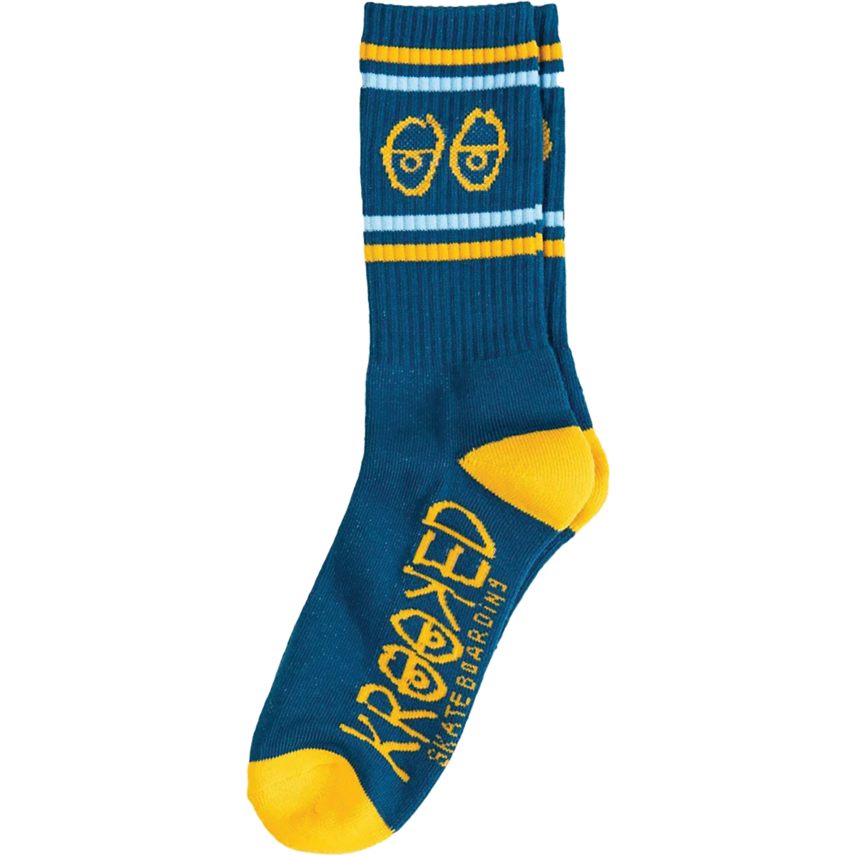 KRK EYES CREW SOCKS BLUE/GOLD