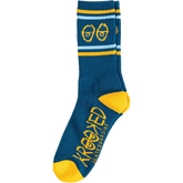 KRK EYES CREW SOCKS BLUE/GOLD
