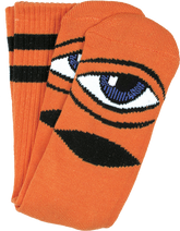 TOY MACHINE SECT EYE CREW SOCKS-ORANGE 1 pair