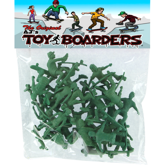 TOY BOARDERS SURF SERIES II FIGURES GREEN 24pc