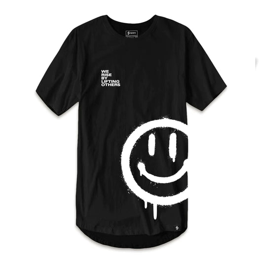 WE RISE BY LIFTING OTHERS // LONG BODY URBAN TEE