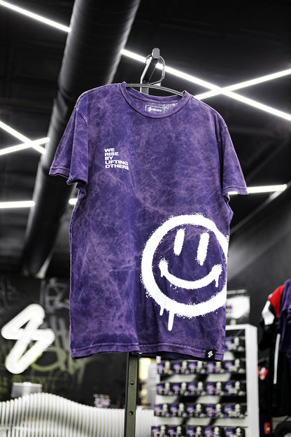 WE RISE BY LIFTING OTHERS // VINTAGE MARBLE WASH TEE