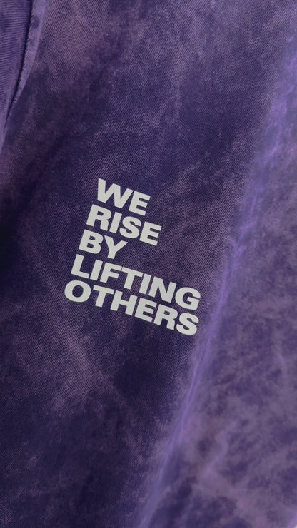 WE RISE BY LIFTING OTHERS // VINTAGE MARBLE WASH TEE