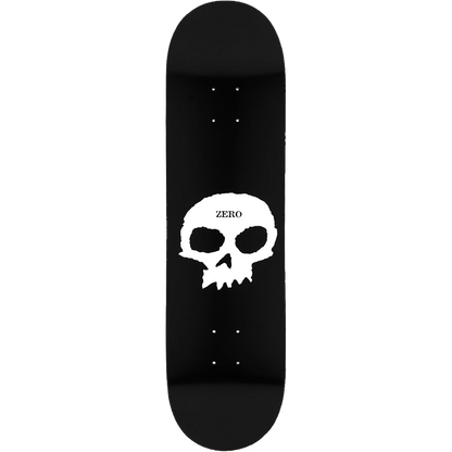 ZERO SINGLE SKULL DECK-8.0 BLK/WHT