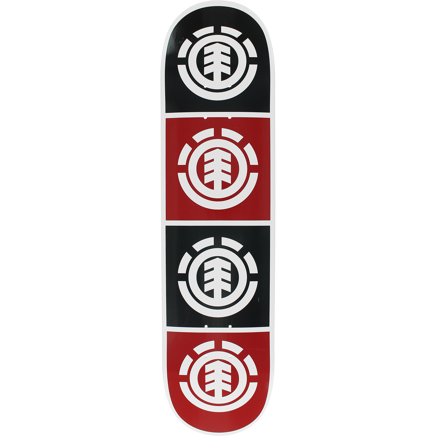 ELEMENT // QUADRANT DECK-8.0 WHT W/BLK/RED