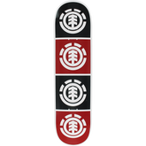 ELEMENT // QUADRANT DECK-8.0 WHT W/BLK/RED