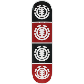 ELEMENT // QUADRANT DECK-8.0 WHT W/BLK/RED