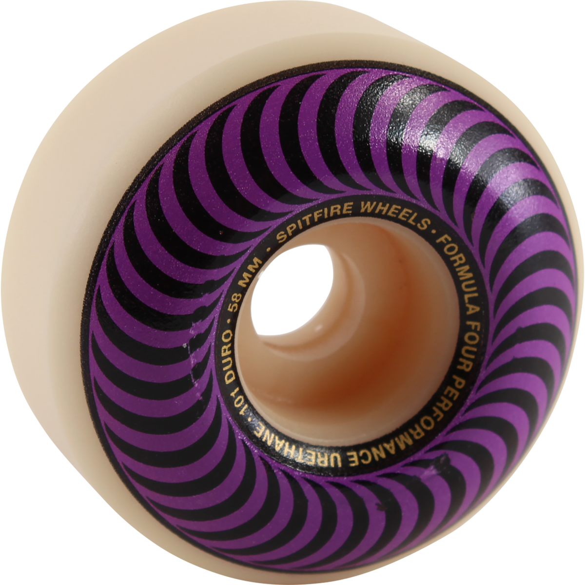 SPIT FIRE // Formula 4 101a CLASSIC SWIRL 58mm WHT W/PURPLE