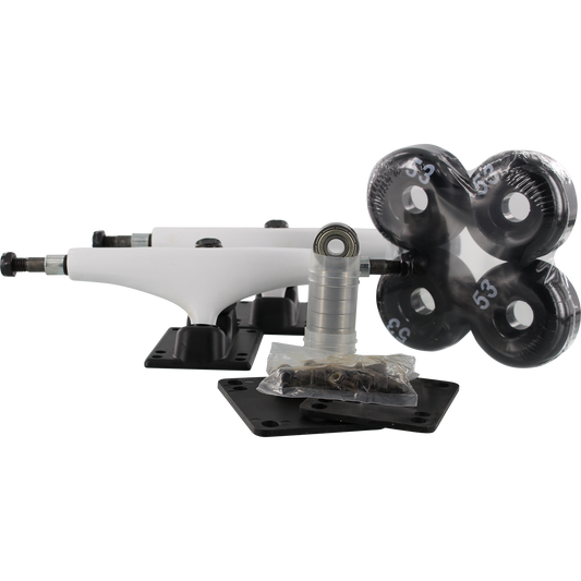 ESSENTIALS COMPONENT PACK 5.5 WHT/BLK W/53mm BLK