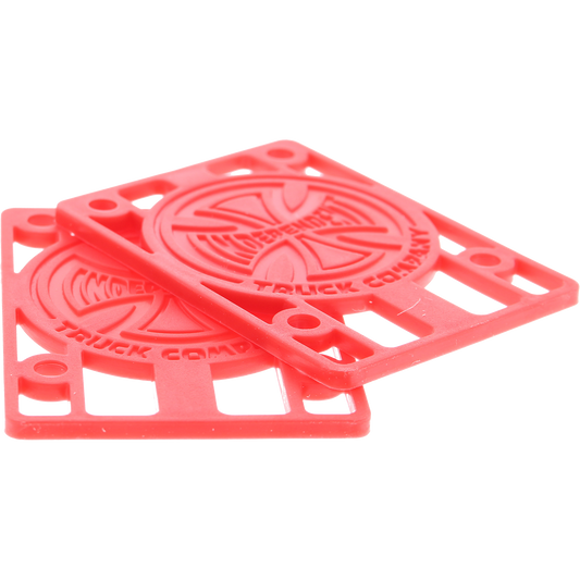 INDEPENDENT // GENUINE PARTS 1/8" RISER SET RED