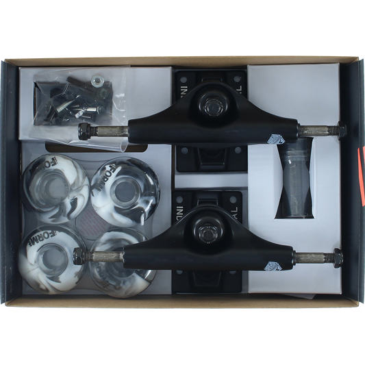 INDUSTRIAL COMPONENT PACK 4.75 BLK/BLK w/52mm BK/WT SWIRL