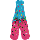 TOY MACHINE // 80'S MONSTER CREW SOCKS CYAN/PINK 1pr