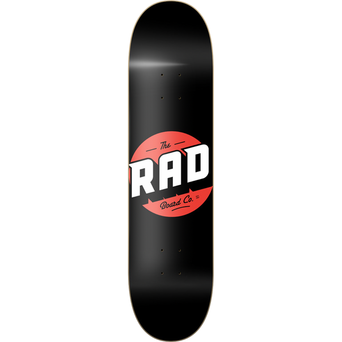 RAD SOLID DECK-7.75 BLK/RED