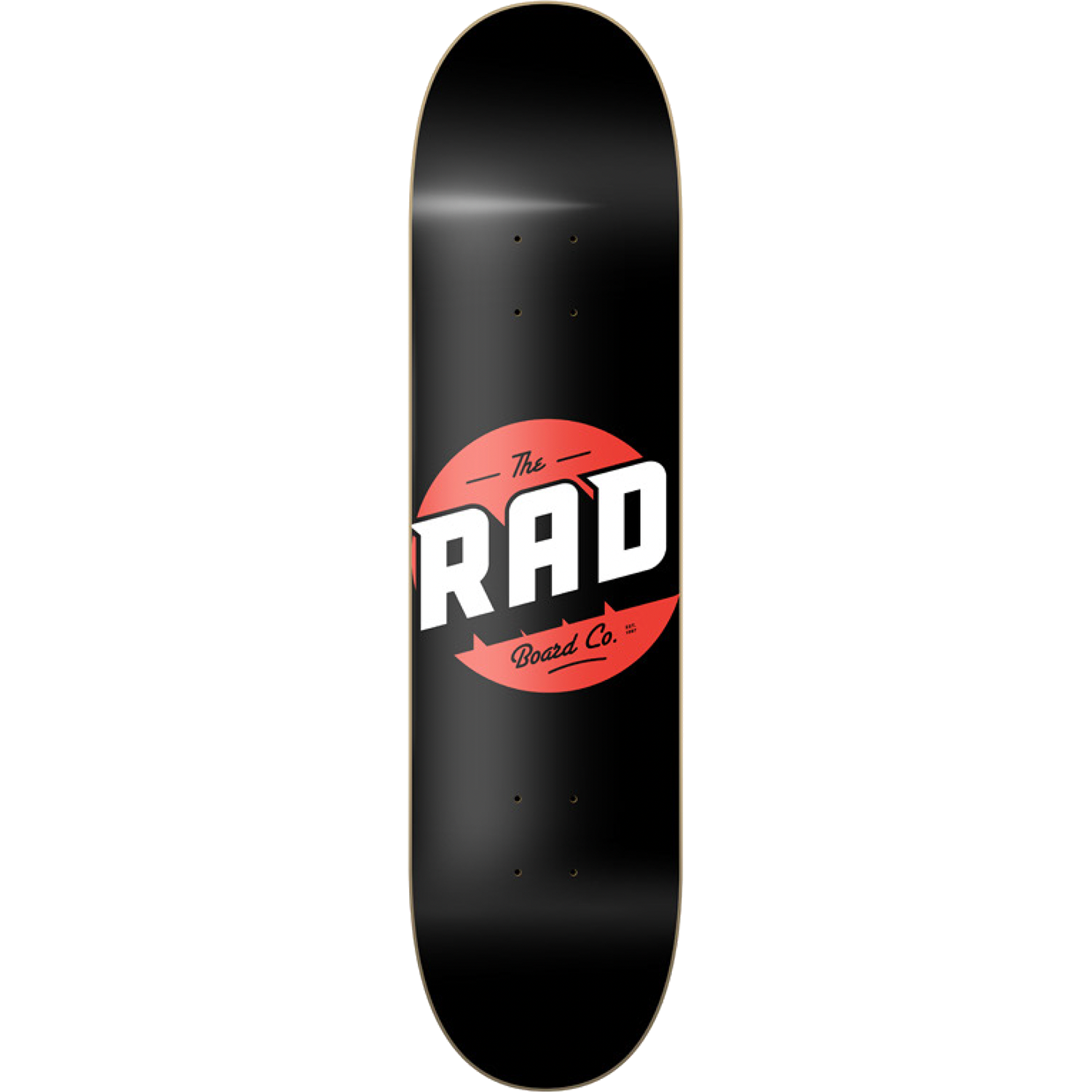 RAD SOLID DECK-7.75 BLK/RED