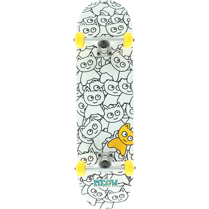 MEOW STICKER PILE COMPLETE-8.0 WHITE