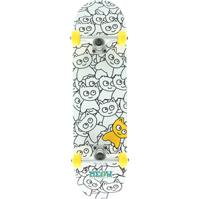 MEOW STICKER PILE COMPLETE-8.0 WHITE