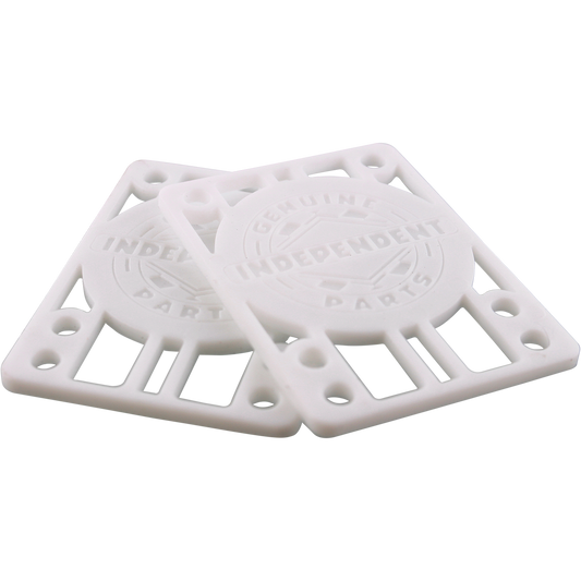 INDEPENDENT // GENUINE PARTS 1/8" RISER SET WHITE