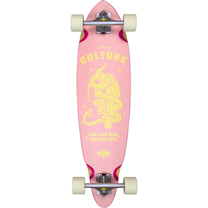 DUSTERS CULTURE LONGBOARD COMPLETE - 33" PINK/YELLOW