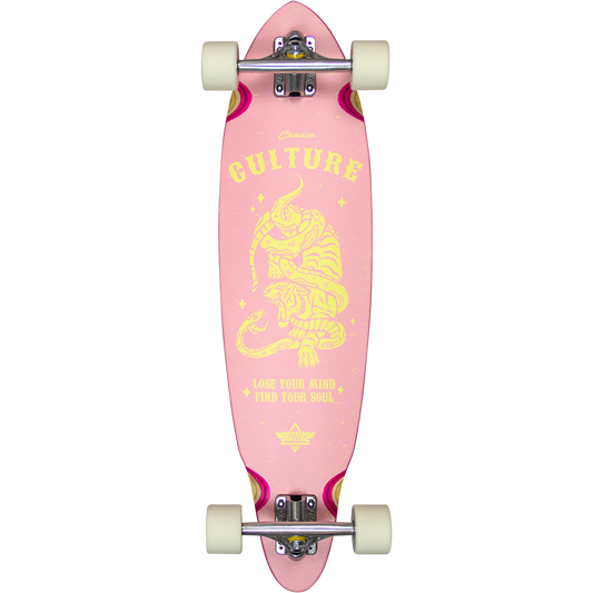 DUSTERS CULTURE LONGBOARD COMPLETE - 33" PINK/YELLOW