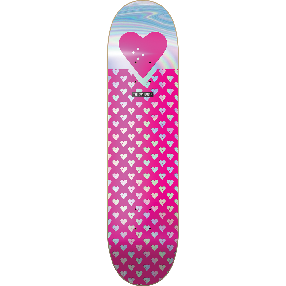 THE HEART SUPPLY // SWEETHEARTS FOIL DECK-7.75 PINK
