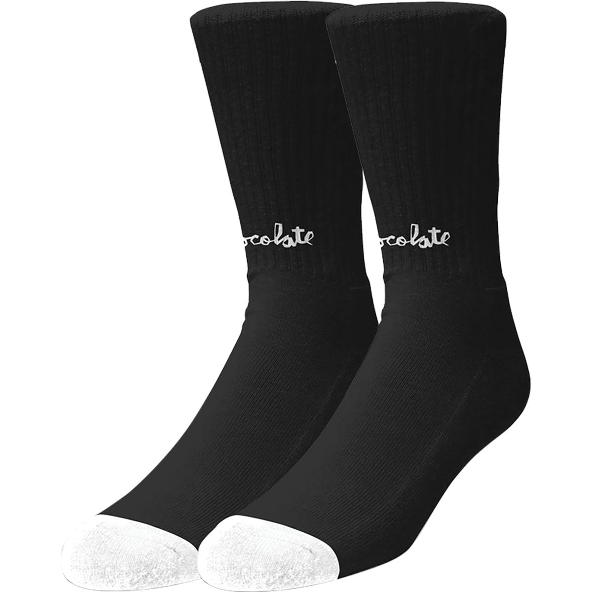 CHOCOLATE // LOST CHUNK SOCKS BLACK/WHT 1pr