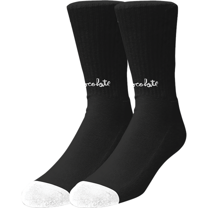 CHOCOLATE // LOST CHUNK SOCKS BLACK/WHT 1pr
