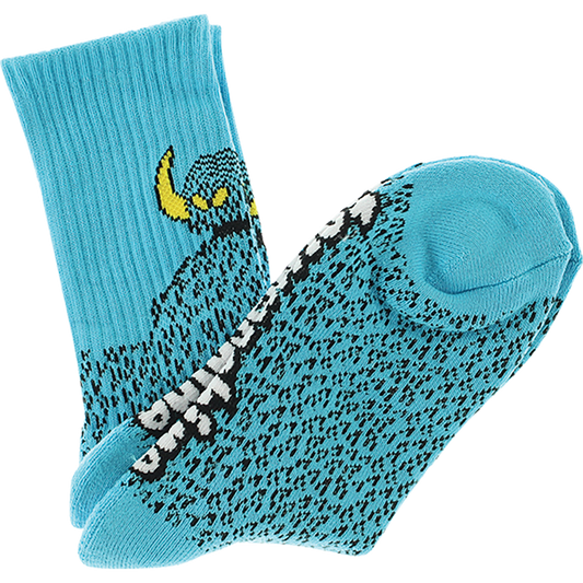 TM FURRY MONSTER CREW SOCKS BLUE 1pr