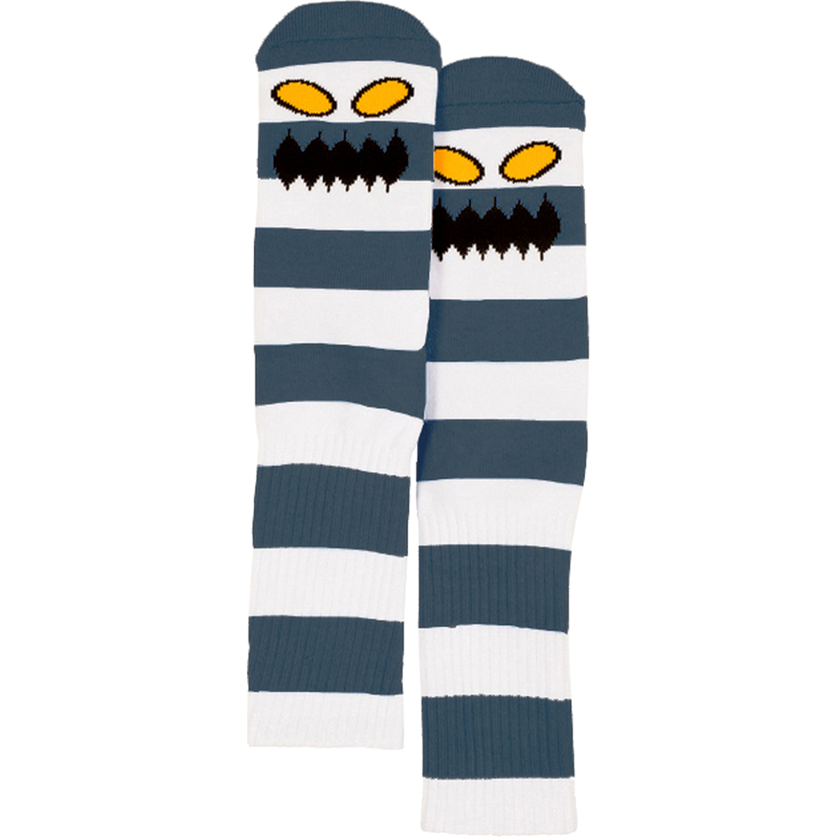 TOY MACHINE // MONSTER BIG STRIPE CREW SOCKS CONCRETE 1pr