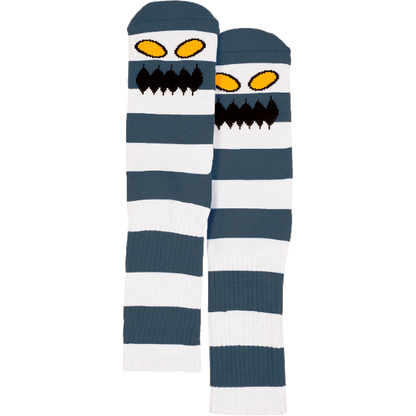TOY MACHINE // MONSTER BIG STRIPE CREW SOCKS CONCRETE 1pr